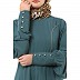 Umbrella cut abaya with long cuff sleeves- Mist Blue